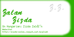 zalan zizda business card